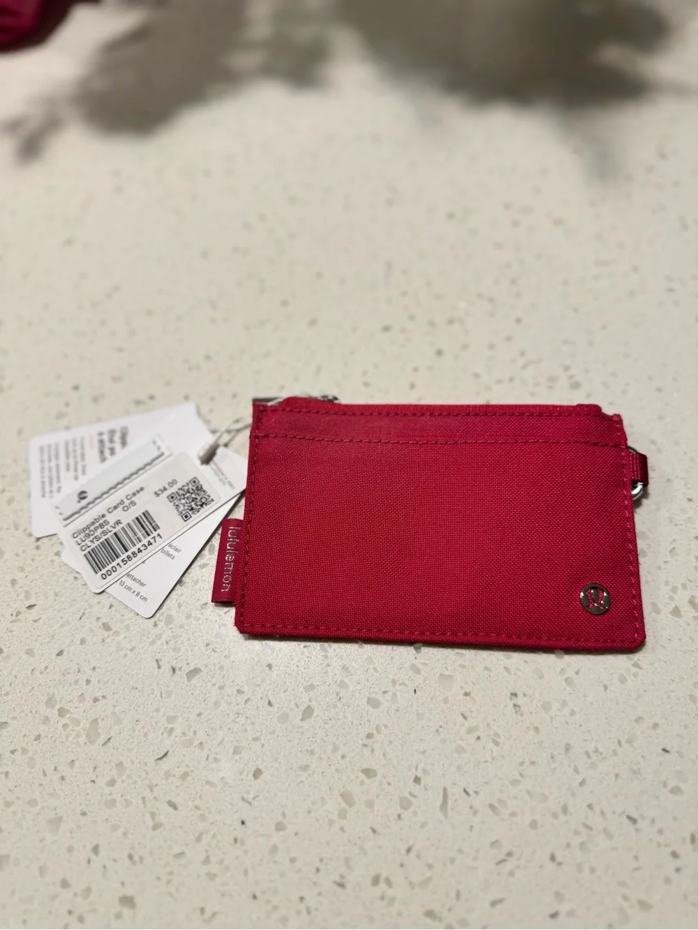 🌸 Lululemon Clippable Card Case Calypso Pink